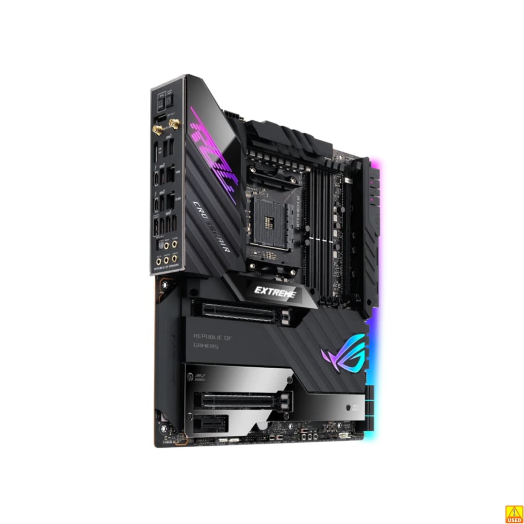ASUS ROG CROSSHAIR VIII EXTREME Motherboard Socket AM4 CPU DDR4 5000(OC) MHz Memory Chipset X570 Extended ATX Mainboard - 2