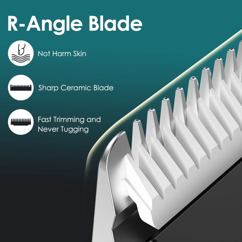 Electric Groin Body Hair Trimmer for Men Ceramic Blade Head Pubic Hair Ball Shaver Travel LED Display Body Chest Hair Razor - 3