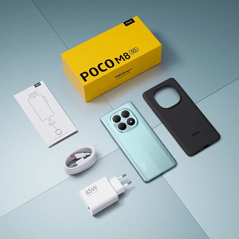 هاتف POCO M8 5G نسخة عالمية سنابدراجون® 6 الجيل 3 شاشة 6.77 بوصة AMOLED بطارية 5520 مللي أمبير 45 واط NFC - 2