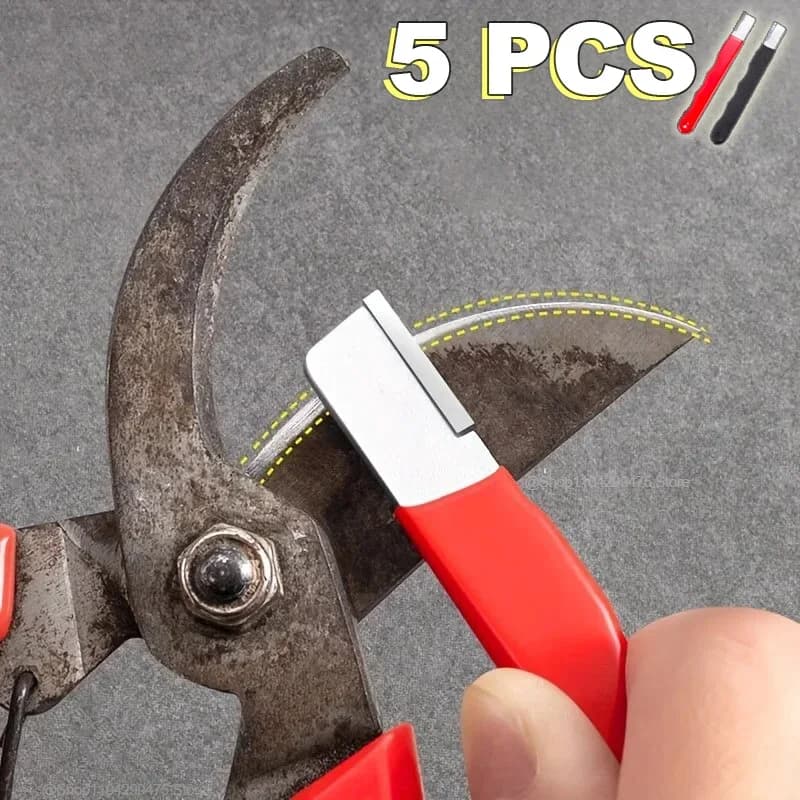 شاحذ سكاكين مطبخ احترافي بحافة دقيقة - حجر شحذ من التنجستن والسيراميك الماسي لجميع الشفرات بما في ذلك شفرات الحديقة