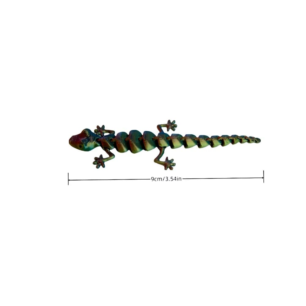 3D Printed Mini Lizard Figurines Animal Toys Creative Joints Movable Kids Gift Home Scene Decoration Simulation Lizard Kid Gifts - 5