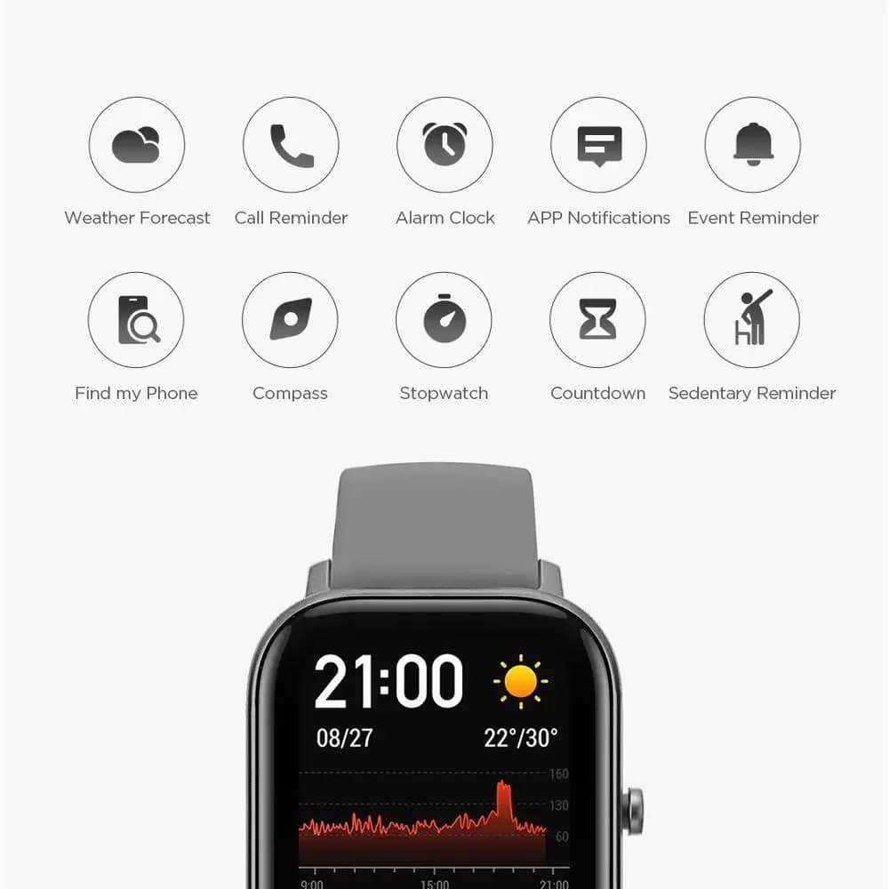 ساعة Amazfit GTS الذكية للرجال والنساء، مقاومة للماء حتى 5 أتموسفير، تتبع الرياضة، واجهات قابلة للتعديل، التحكم في الموسيقى، جهاز تجديد - 3