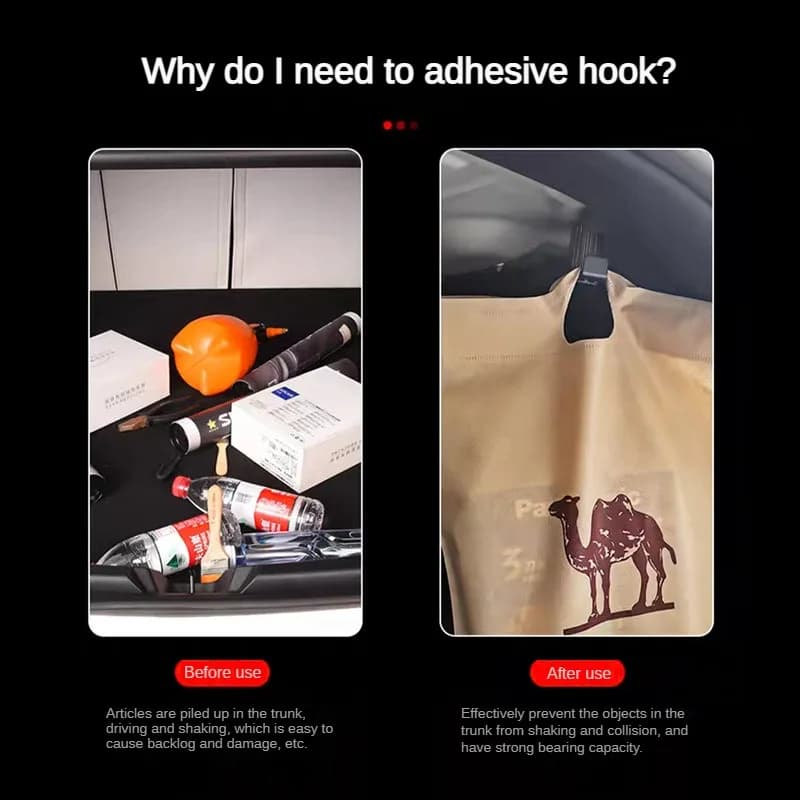For Tesla New Model 3 Highland 2024 Trunk Hook Grocery Bag Practical Durable Bolt Cover Pendant Luggage Glove Car Accessories - 3
