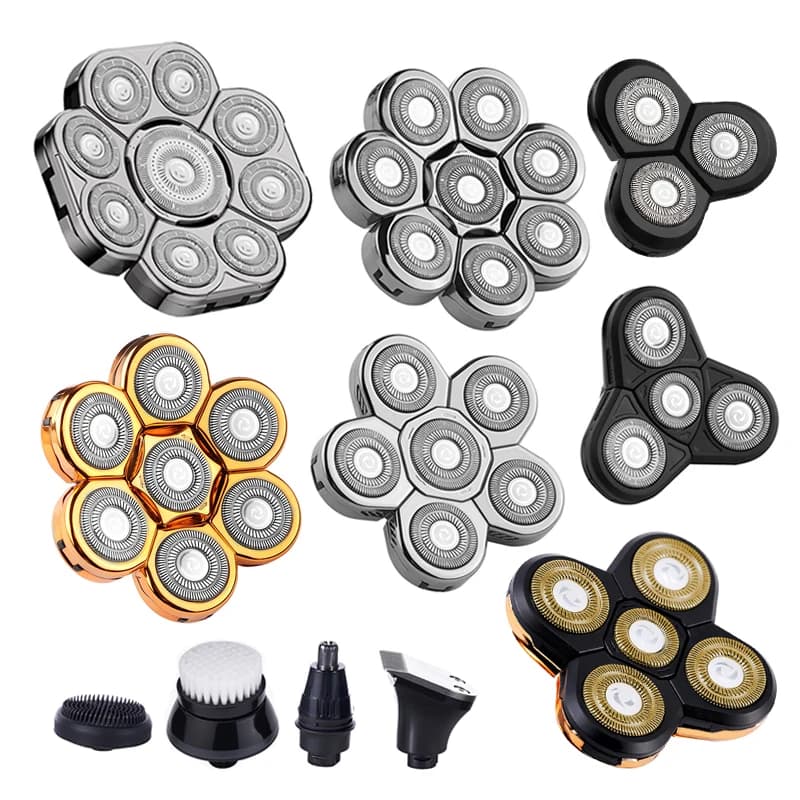 رأس حلاقة كهربائي قابل للاستبدال وأداة تشذيب الأنف مقص شعر رأس احتياطي 3D 4D 5D 6D 7D 8D 9D رأس شفرة عائمة للحية