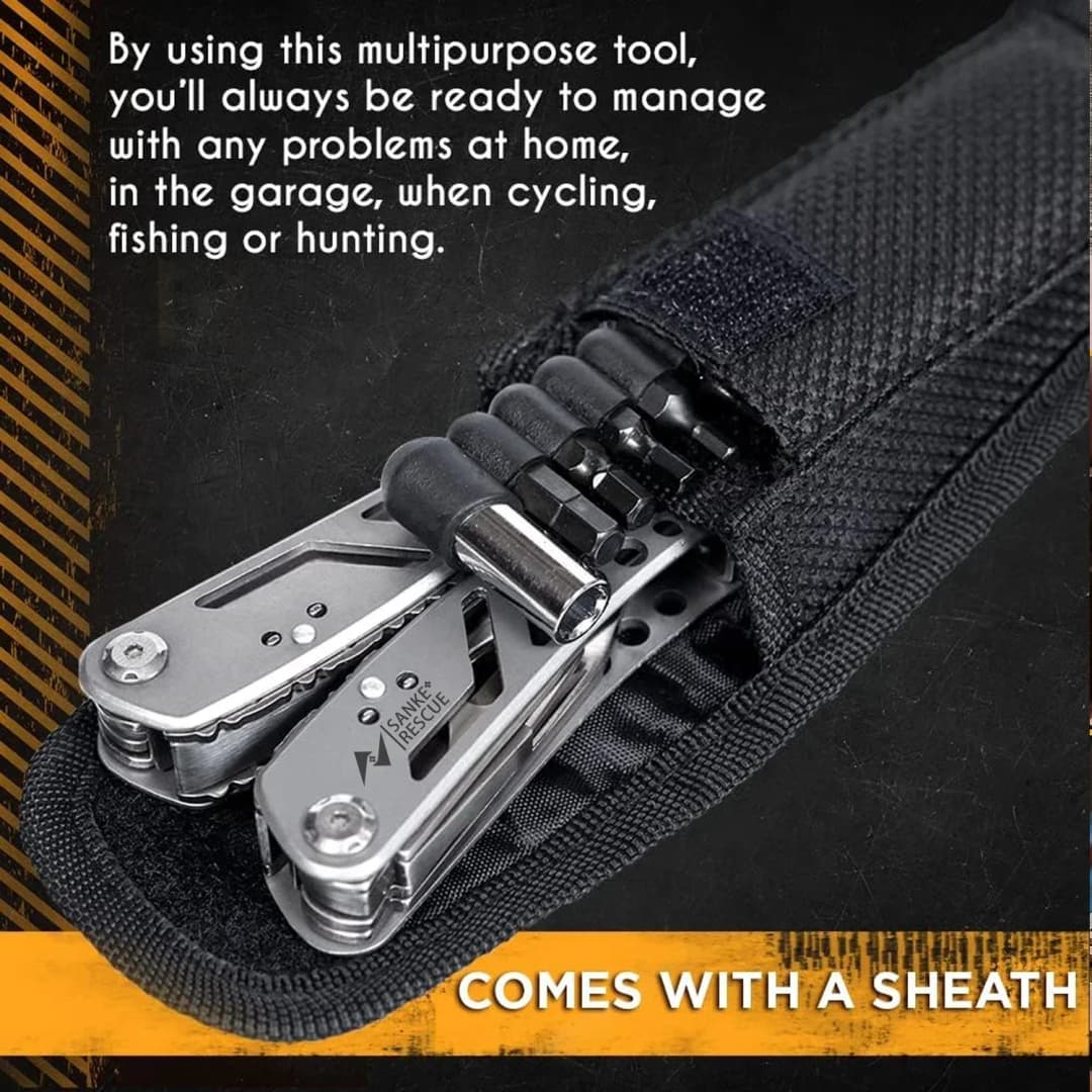 24 in 1 Multifunctional Universal Diagonal Pliers Hardware Wire Cutters Professional Electrician Anti Slip Durable Repair Tools - 6