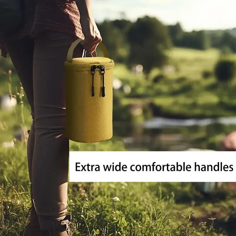 حقيبة تخزين أسطوانية لمحطات الغاز الخارجية مصباح غاز تخييم محمول مضاد للصدمات - 3