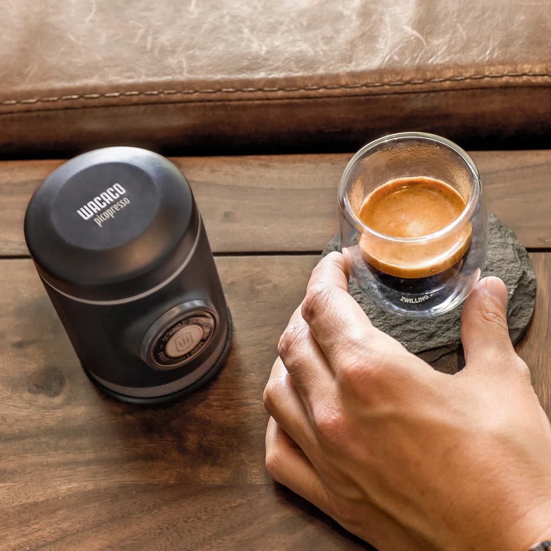 WACACO Picopresso Portable Espresso Maker, Specialty Coffee Machine, 18 Bar Pressure Travel Coffee,  Gift, New Year - 6