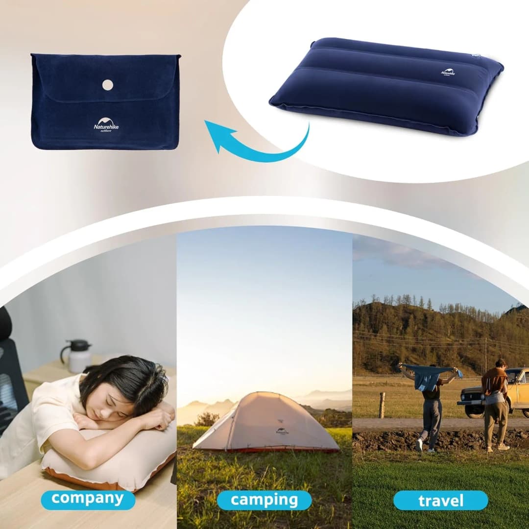 Naturehike Camping Pillow Ultralight Inflatable Pillow for Neck Support Comfortable Portable Backpacking Travel Office Pillow - 3