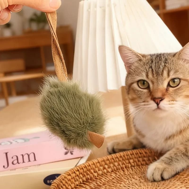 1/5pcs Interactive Mouse Plush Cat Chew Toy Squeaky Imitation Mice Bite-resistant Kitten Toy Interactive Plush Cat Toy Supplies - 2