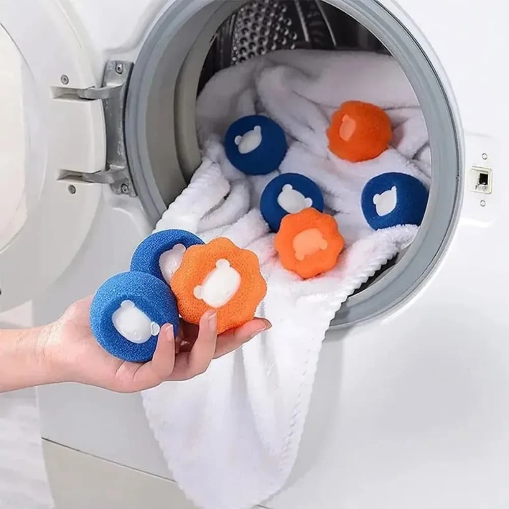 Pet Hair Remover Reusable Ball Laundry Washing Machine Filter Wool Sticker Cat Hair Remover Pet Fur Lint Catcher Home - 2