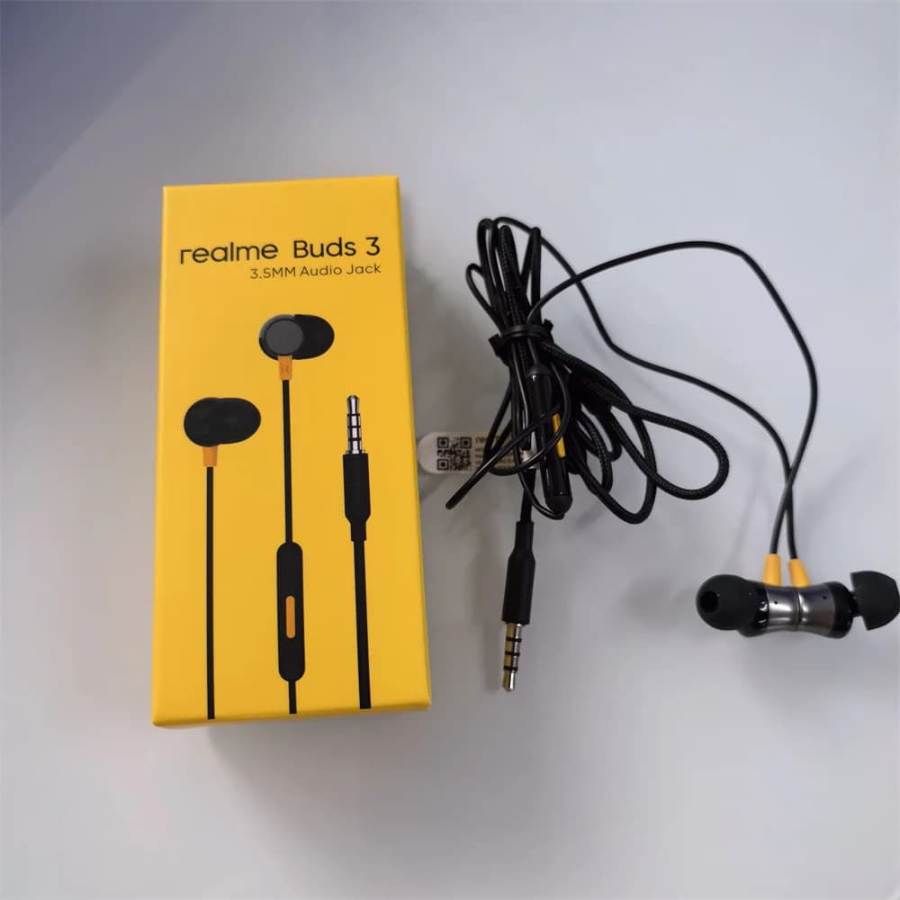 سماعات أذن Realme Buds 3 داخل الأذن سلكية ميكروفون مدمج 3.5MM Type C سماعات رأس لريالمي 13 14 11 12 برو GT Neo 3 5 7 X50 - 6