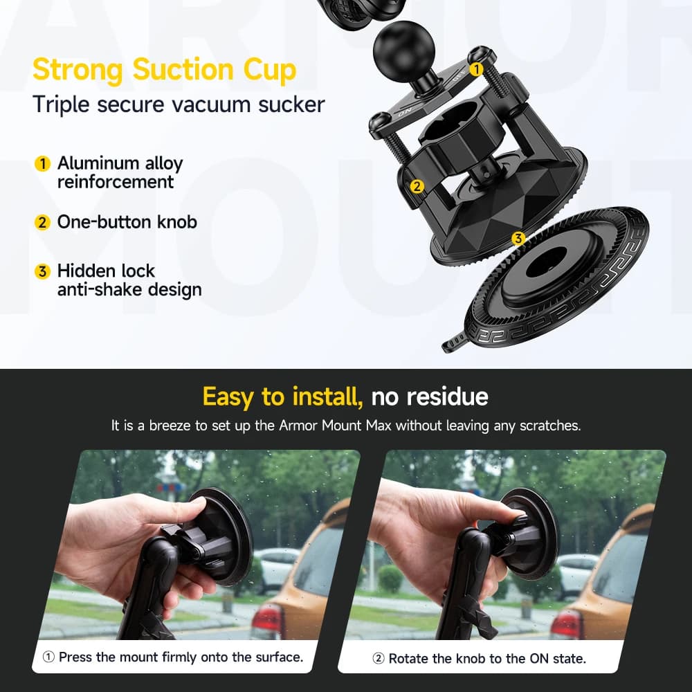 Ulefone 360° Swivel Armor Mount Max Universal tablet/phone mount/For Armor Pad 3 Pro/Armor Pad Pro/Tab A11 Pro tablet holder - 4
