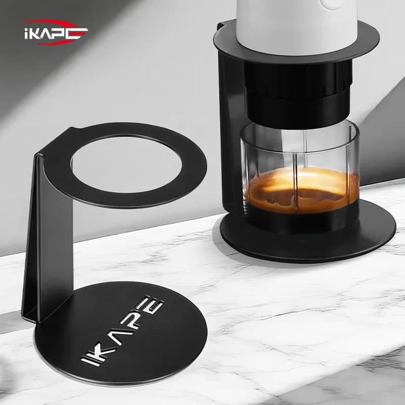 IKAPE Portable Coffee Machine Stand,Metal Coffee Drip Stand,For Wireless Electric Portable Espresso Coffee Machine