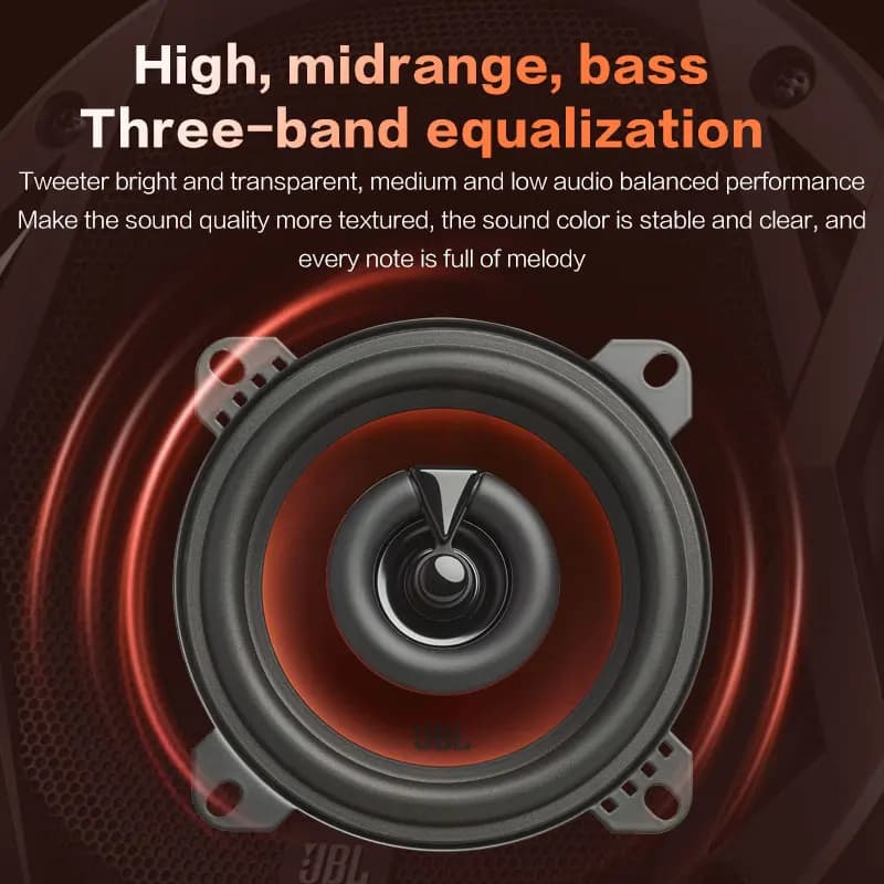 JBL car audio speaker 4-inch coaxial speakers 2-way stereo speakers car subwoofer full-frequency tweeter and midrange - 3