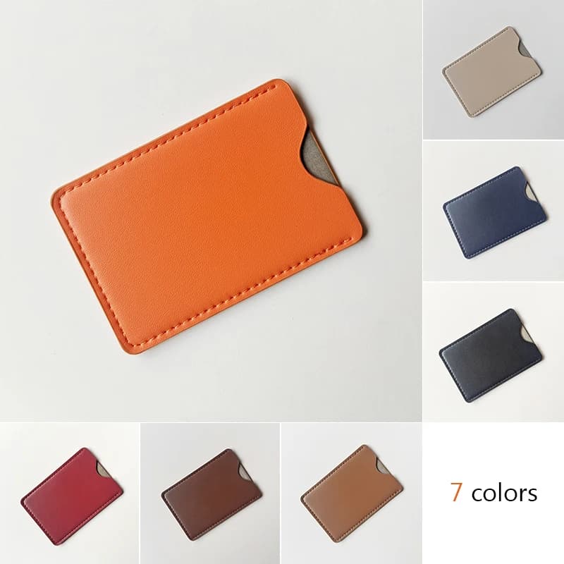 محفظة بطاقات ائتمان كلاسيكية من الجلد الصناعي، حماية RFID، منظم رفيع، مضاد للسرقة، متعددة الفتحات، ضرورية للسفر للرجال والنساء - 5