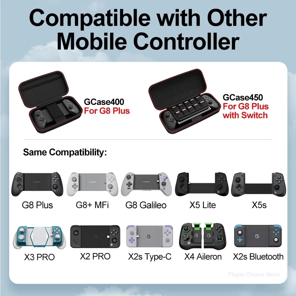 GameSir G8 Plus Carrying Case G8 Galileo X5 Lite X5s G8+ MFi Controller Bag for X3 PRO X2s Type-C X4 Aileron Mobile Gamepads Box - 3