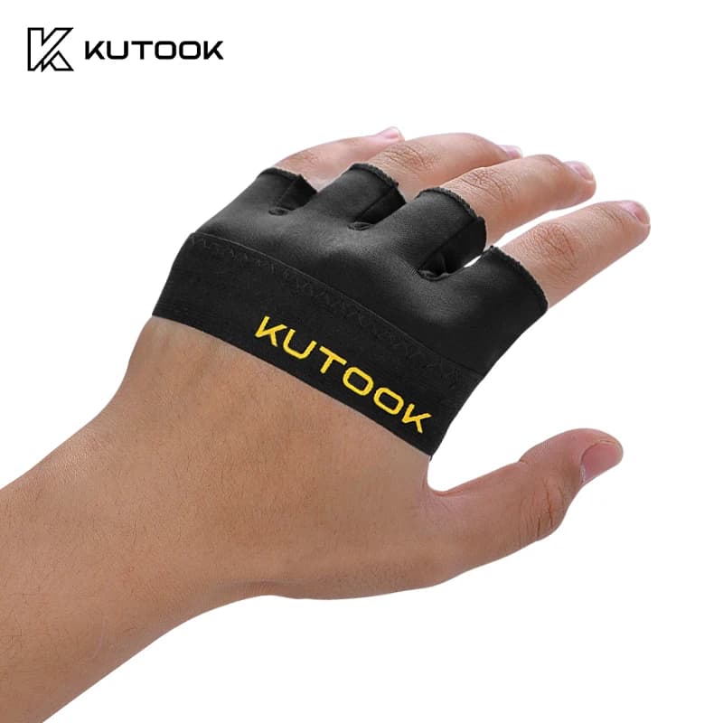 KUTOOK Men's And Women's Fitness Four Fingers Gloves Breathable Anti-slip Shock Absorption Yoga Dumbbell Cycling Sports Gloves - 5