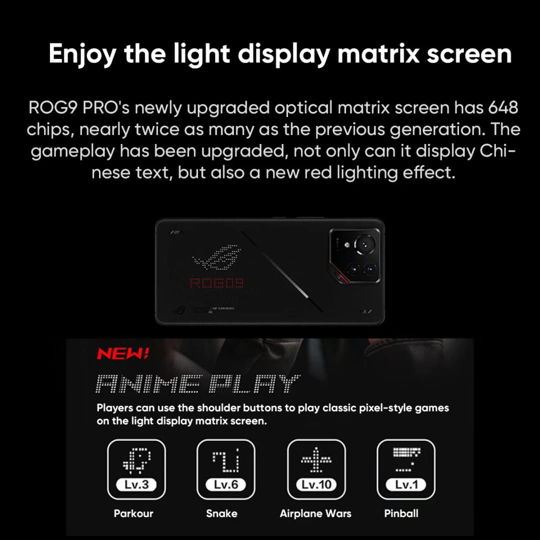 Global Rom ASUS ROG Phone 9 5G Smartphone Snapdragon 8 Elite 6.78" 185Hz LTPO Display 5800mAh 65W Charging Android 15 ROG 9 Pro - 5
