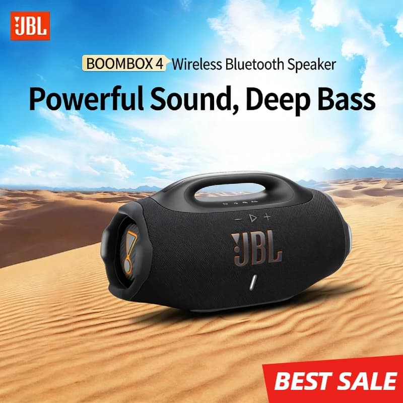Original JBL Boombox 4 Wireless Speaker IP68 Waterproof Dustproof AI Sound Boost 34H Battery Bluetooth 5.4 Auracast Outdoor HOT