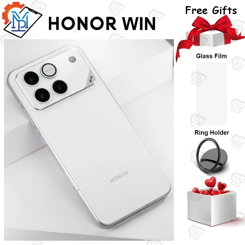 هاتف HONOR WIN الأصلي للألعاب، شاشة AMOLED 6.83 بوصة، معدل تحديث 185Hz، معالج Snapdragon 8 Elite Gen 5، بطارية كبيرة 10000mAh، هاتف ذكي GMS
