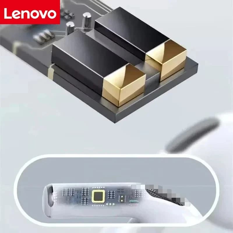 Lenovo Bluetooth Wireless Headset Sleek Design Exceptional Sound Quality All-Day Comfort and Long-Lasting Battery Life With Mic - 4