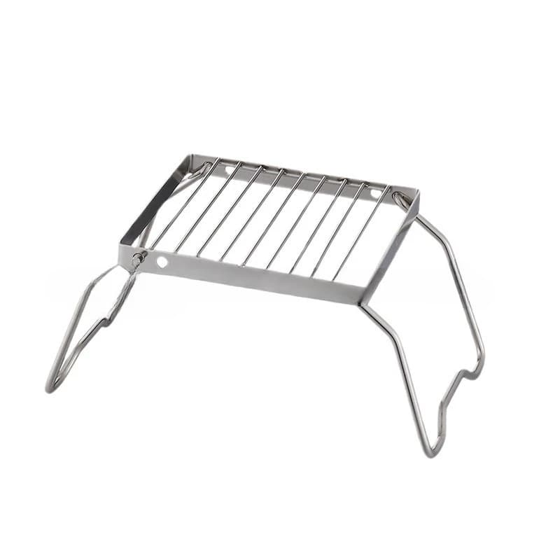 High Temperature Folding Campfire Grill Stainless Steel Portable Multifunctional Corrosion Resistance Outdoor Camping Barbecue - 2