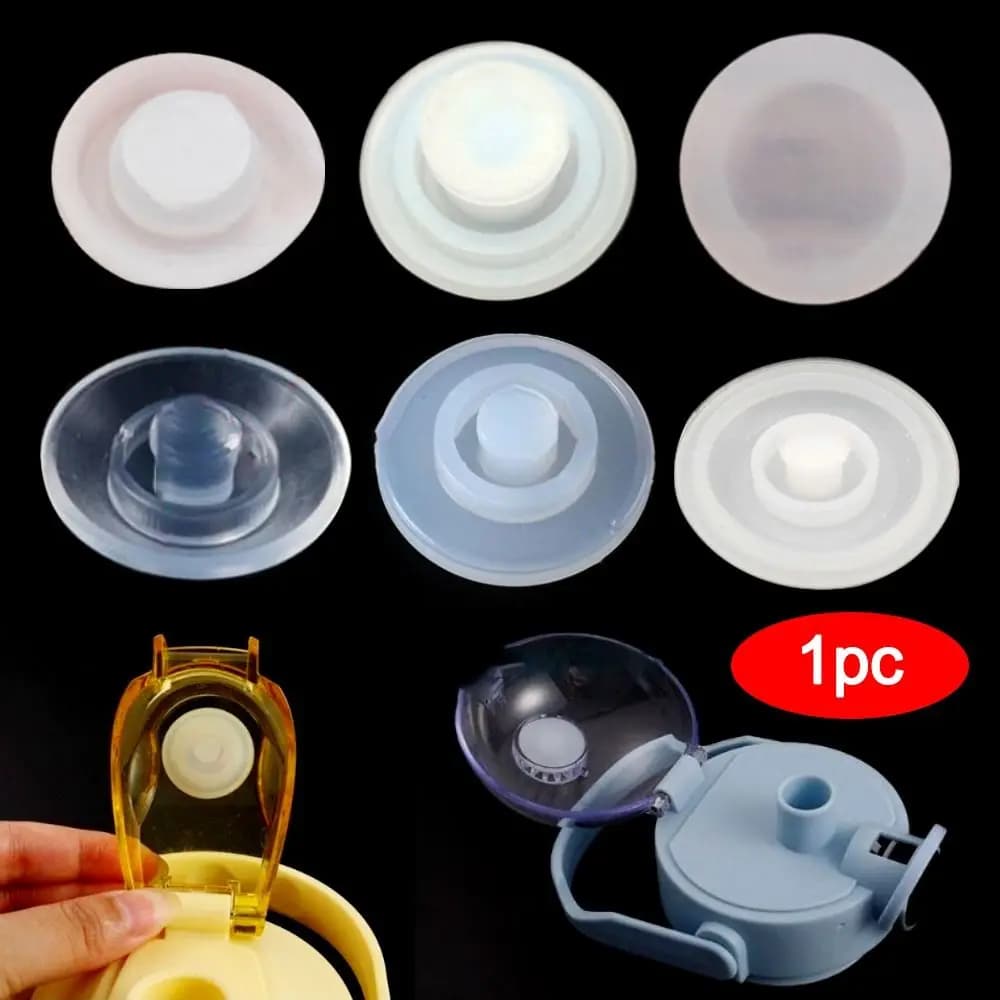 Universal Bottle Lid Plug Replacement Cup Lid Anti-leakage Stopper Non Spill Plug Silicone Water Bottle Accessory - 3