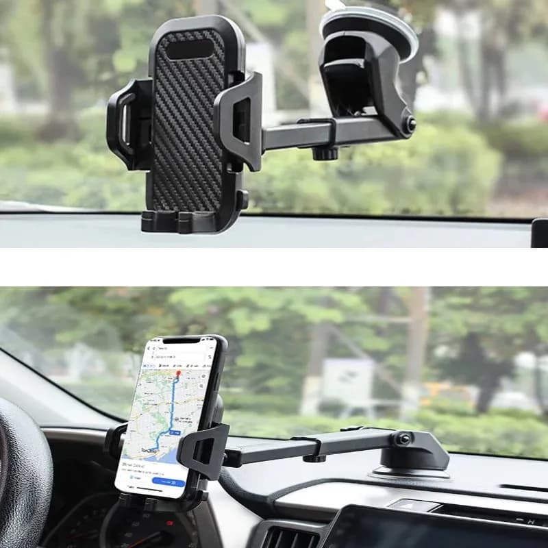 Sucker Car Phone Holder Mount Stand Suction Cup Smartphone Mobile Cell Support in Car Bracket For iPhone Xiaomi Huawei Samsung - 2