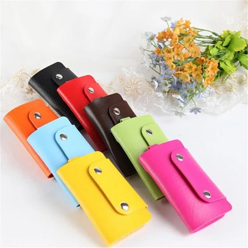 Keychain Wallet Pu Leather Key Holders Women Men Keys Organizer Fashion Solid Key Wallets Key Pouch Car Keychain Housekeeper - 5