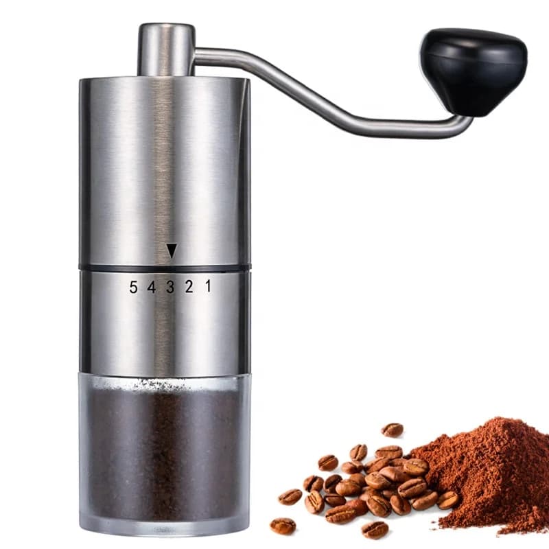 Home Office Travel Portable Hand Coffee Grinder with manual coarseness Settings User-friendly coffee hand grinder 