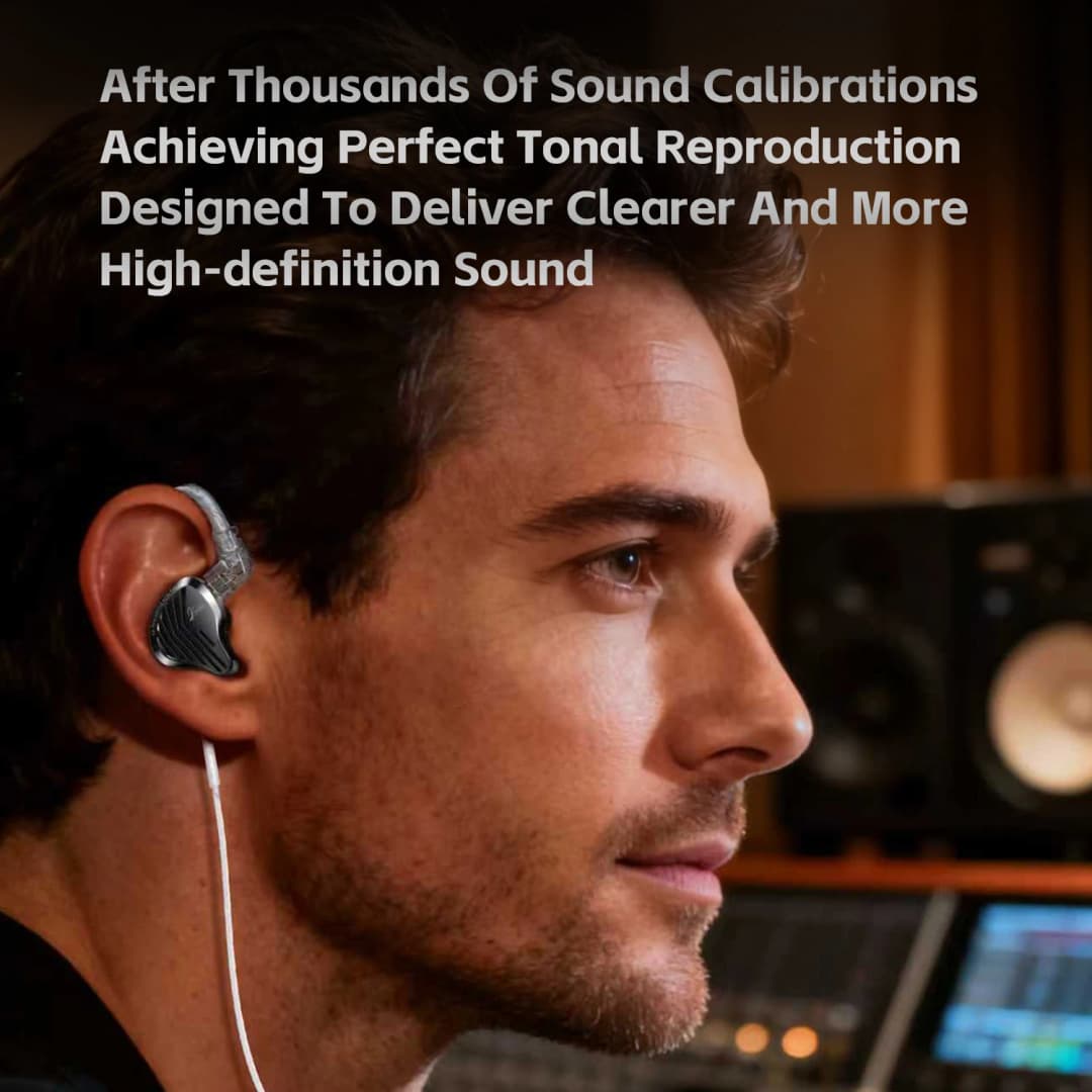 GK KUNTEN Dynamic Drive Headphones HIFI Heavy Bass Earbuds Sports Metal Headphones Detachable Headphones 2PIN KZ Zenith EDX - 3