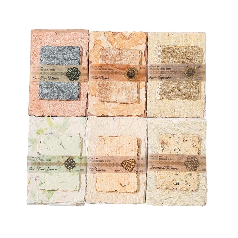 28 قطعة/الحزمة النقوش خمر الملمس ورقة DIY بها بنفسك سكرابوكينغ كلية المواد ديكور غير المرغوب فيه مجلة جماليات القرطاسية ورقة - 6