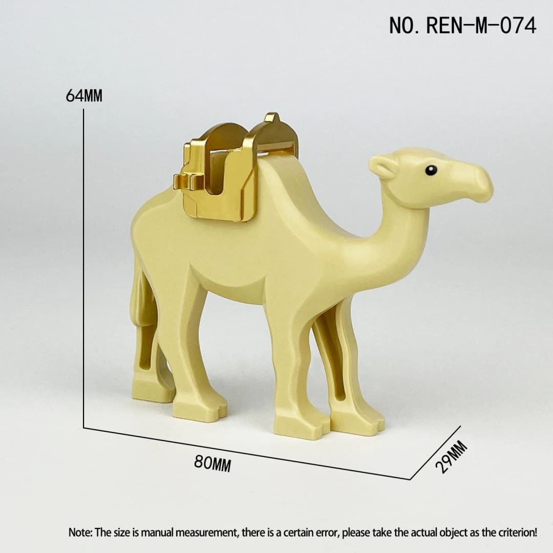 مجموعات نماذج قوالب بناء أجزاء حيوانات العالم الجديدة فيل ذكر جمل إلخ غوريلا زرافة حصان مجموعات أطفال - 5