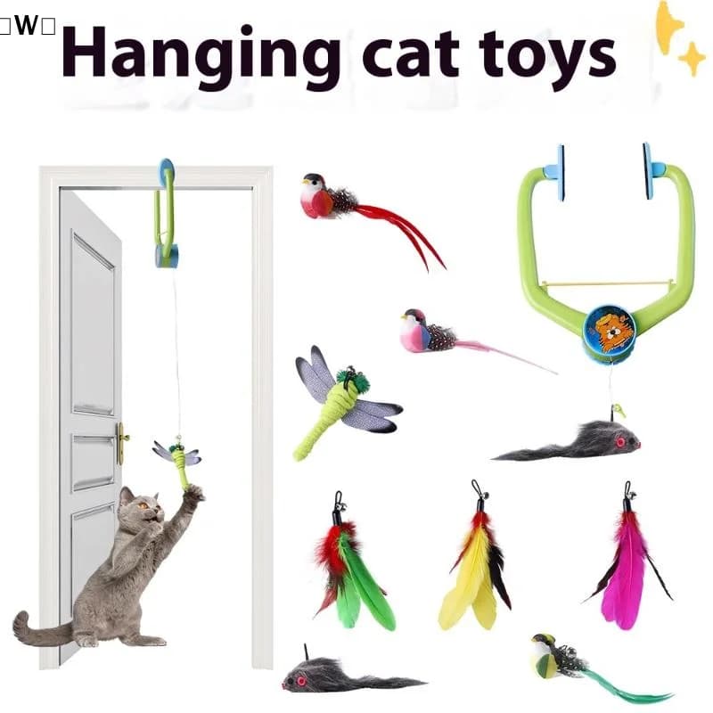 〔W〕The New Type Of Cat Electric Smart Hanging Door Toy Is A Self-entertainment Entertaining And Cat-teasing Wonder〔Winter1〕 - 2