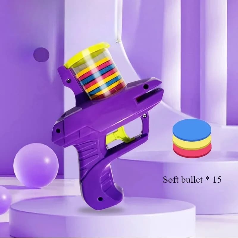 Funny Cat Toys Creative Turnip Gun with 15pcs Reusable Foam Disc Pet Hunting Interactive Toy Dog Cat Pet Supplies - 5