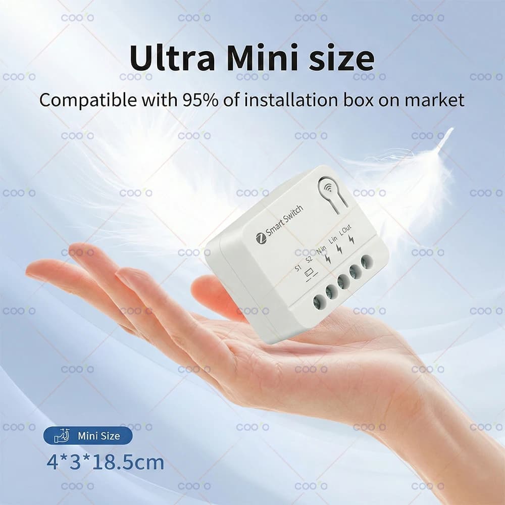 Tuya Zigbee Mini Smart Switch Module Smart Home Relay Automation Breaker works with Alexa Google Home Alice Smart Life Need Hub - 2