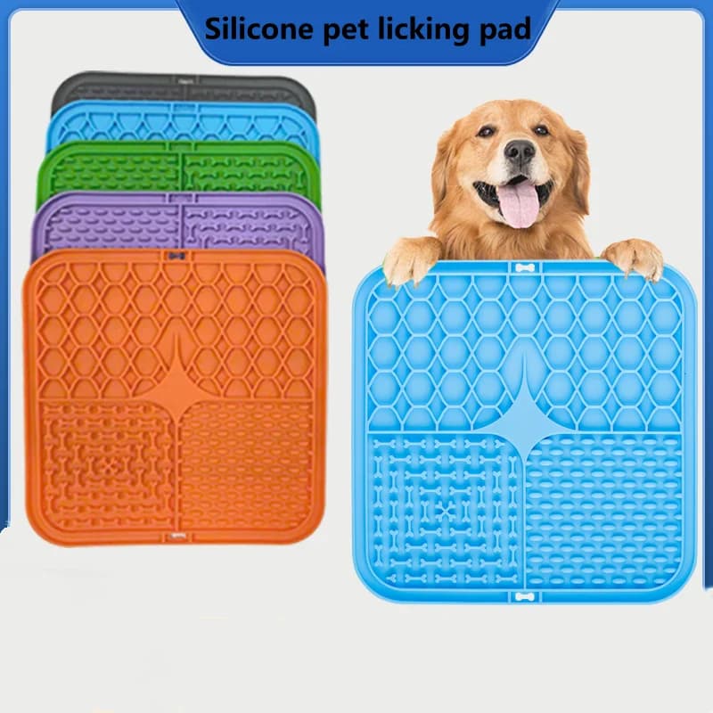 لوحة ليك للكلاب والقطط، أدوات طعام بطيئة لمنع الاختناق، وعاء طعام بطيء، لوحة ليك، فرشة لوجبة الزبادي للقطط