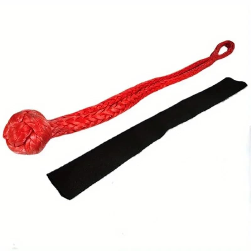 2Pcs 42000 Lbs Synthetic Tow Strap Soft Shackle for Vehicle Recovery Trailer Pull Rope Off Road Winch Rope Accessories - 5