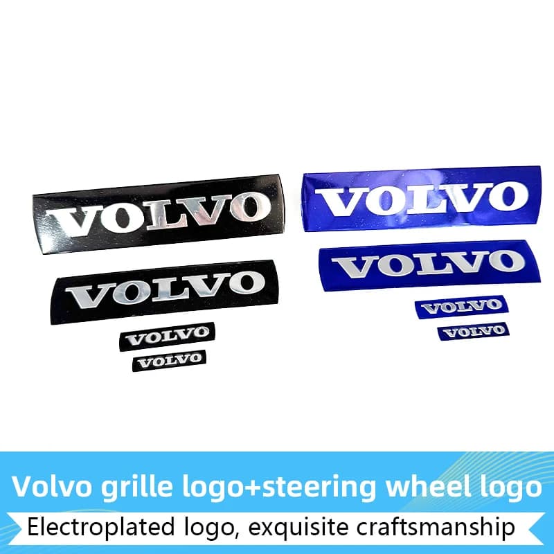 Metal Car Front Grille Emblem Logo/Steering Wheel Airbags Badge Stickers For Volvo XC60 XC90 S60L﻿ S80L S60 S80 V60 C70 S40 C30 - 3