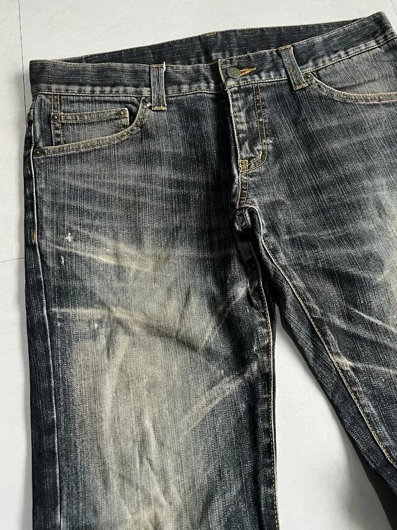 جينز رجالي مستقيم، تصميم عتيق أوروبي وأمريكي، مغسول وممزق، ستايل هاراجوكو، موضة بانك، ملابس شارع، هيب هوب - 2