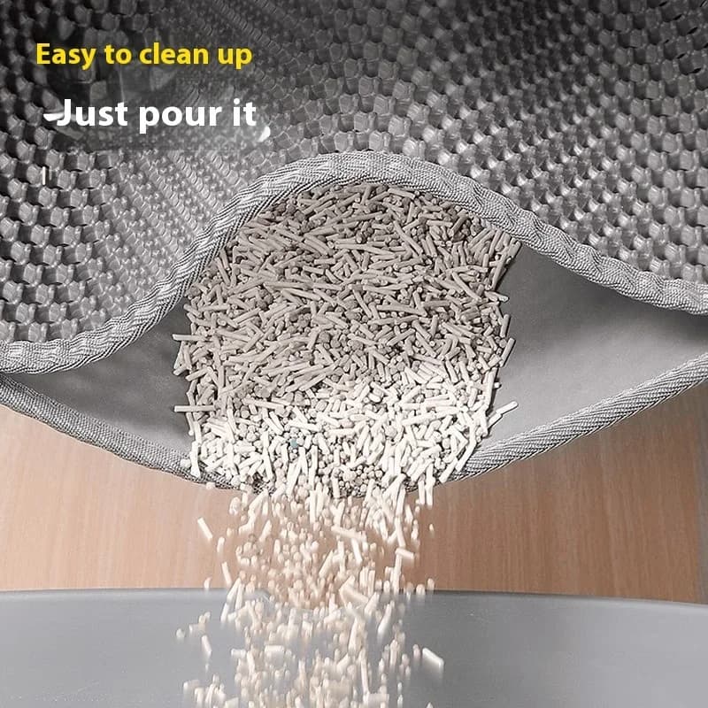 Cat Litter Mat Heavy Duty Waterproof 2 Layer Non Slip Washable Pet Floor Protector Litter Box Sand Stopper Pet Product - 3