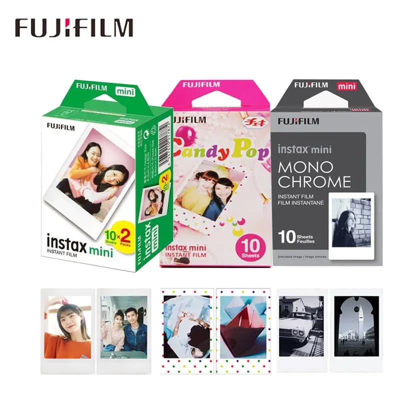 10-30 Sheets Fujifilm Instax Color Mini Film Mono Chrome/ Stone Gray/ Contact Sheet For Fujifilm Instant Mini 12 11 9 90 Link