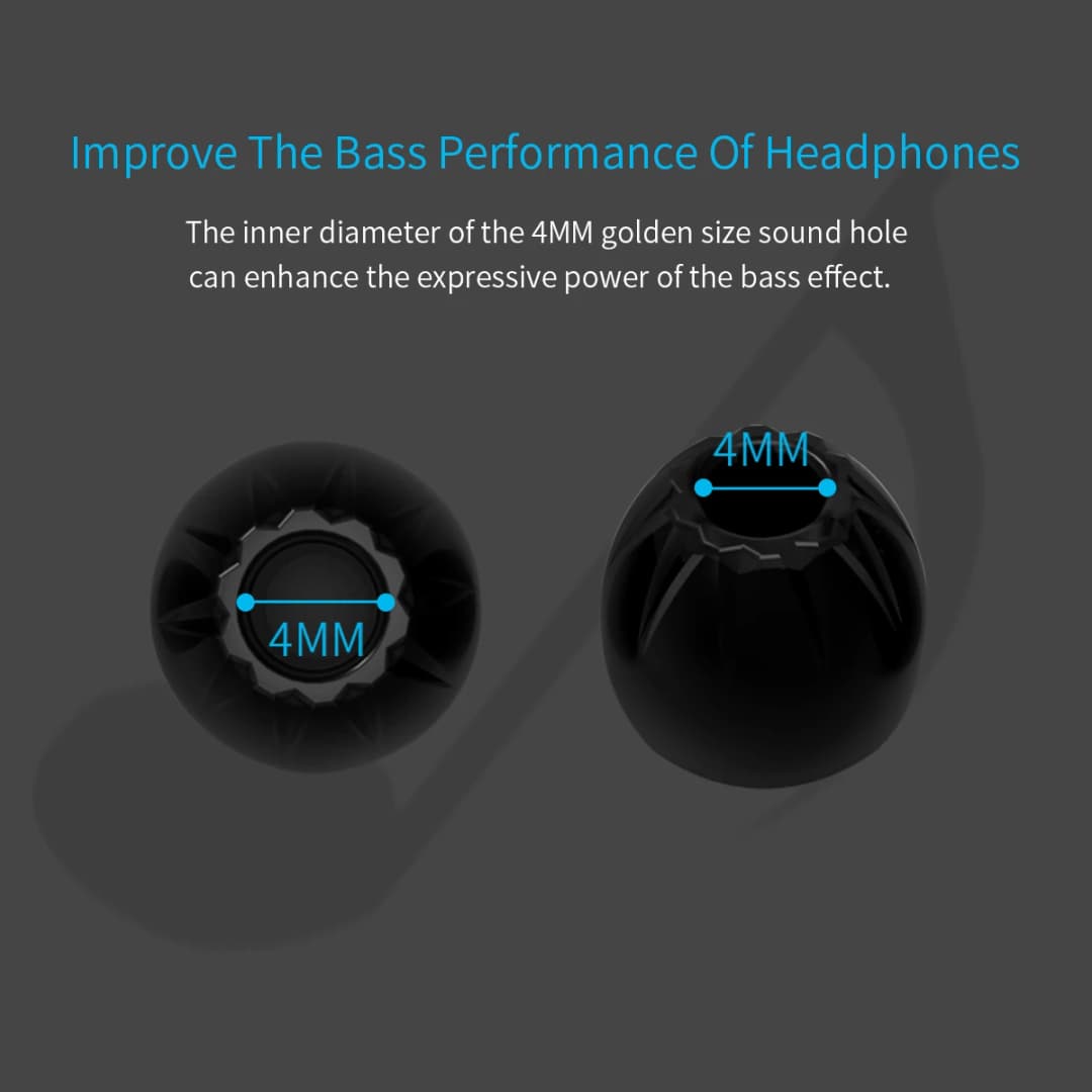 KZ 3Pairs (6pcs) Wired Earphone Memory Cotton Earmuffs Rebound Earplugs Headset PU Sponge Memory Sponge Headphones Eartips - 4