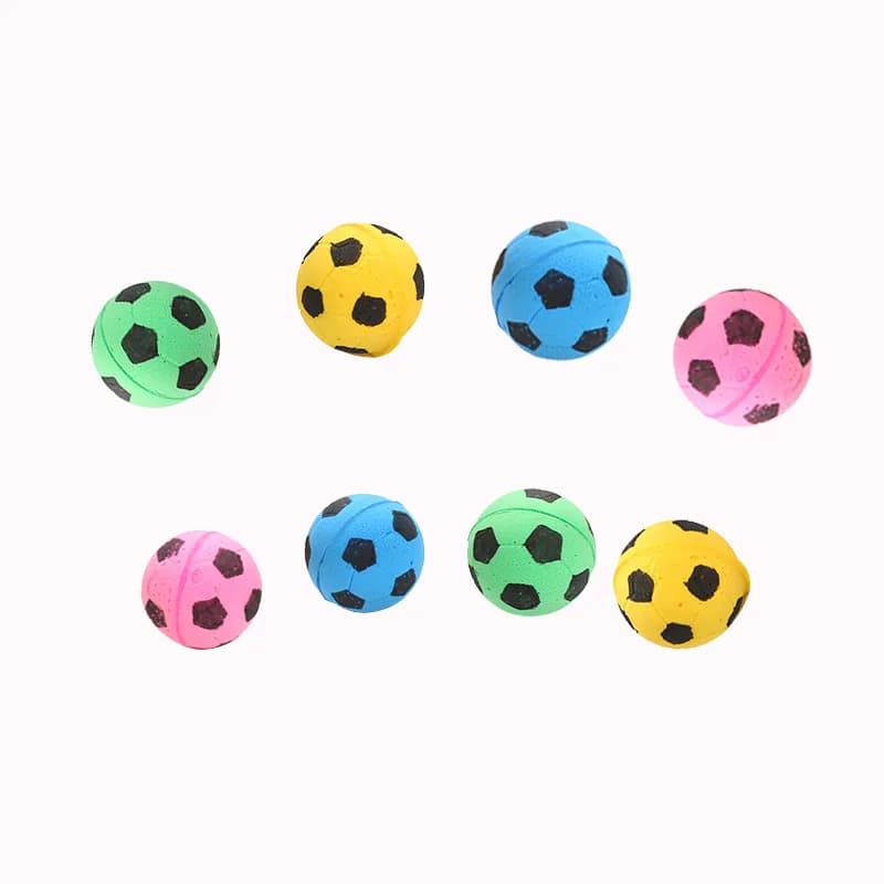 1/3/5/10 Pcs Professional Latex Foam Football Pet Dog Toy Funny Pets Toys Squeaky Ball Dog Cat Interactive Training Accessories - 5