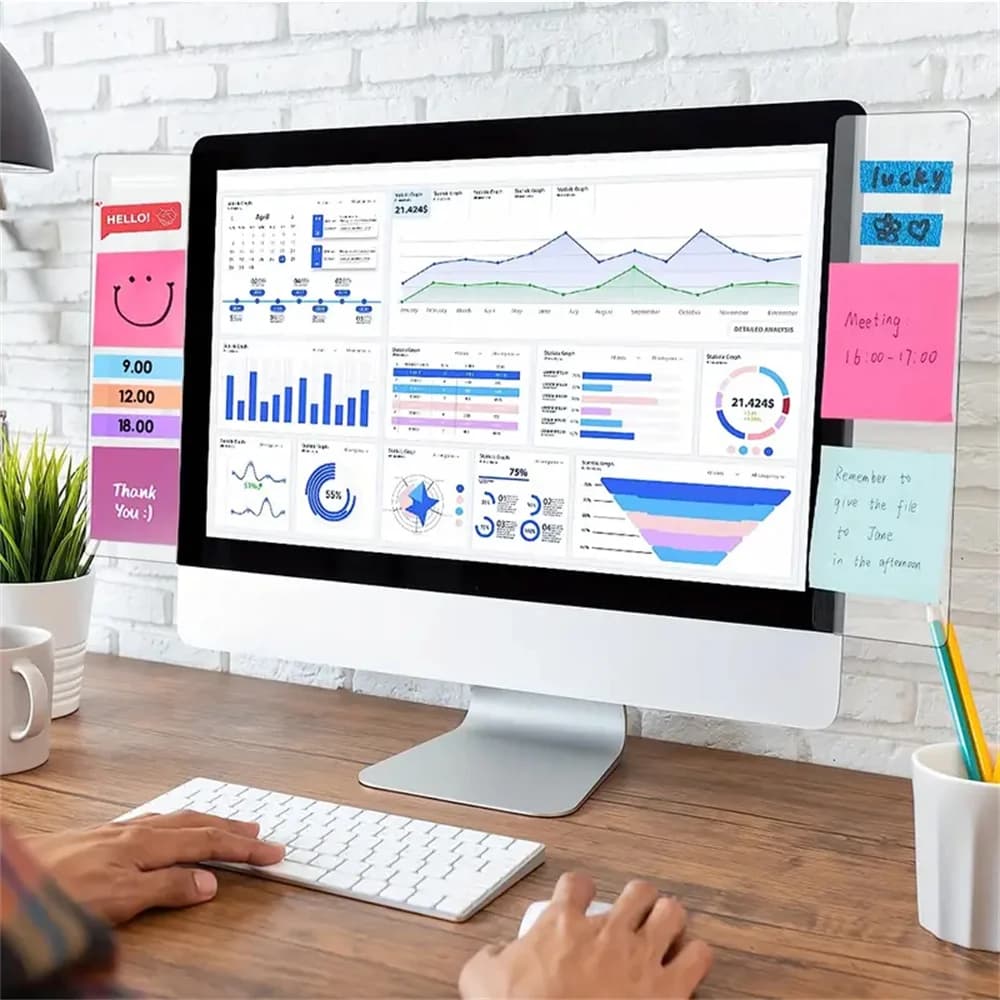 مشبك لوحة مذكرة أنيق - مساحة عمل مبسطة، يعزز الديكور مع حامل ملاحظات متين للمنزل والمكتب - 3