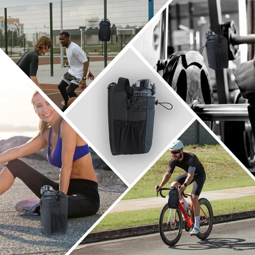 حقيبة رياضية مغناطيسية قوية للهاتف وزجاجة المياه المحمولة، مثالية لتخزين إكسسوارات اللياقة البدنية والرياضية - 2