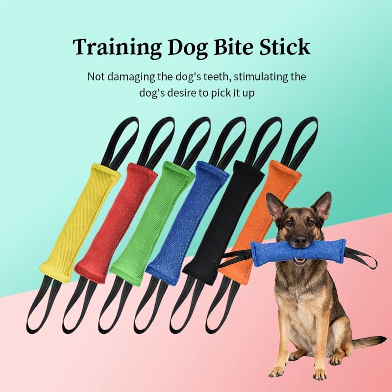 لعبة شد وسادة لدغة من الجوت، معدات تدريب متينة وتفاعلية للكلاب الكبيرة والصغيرة - 2