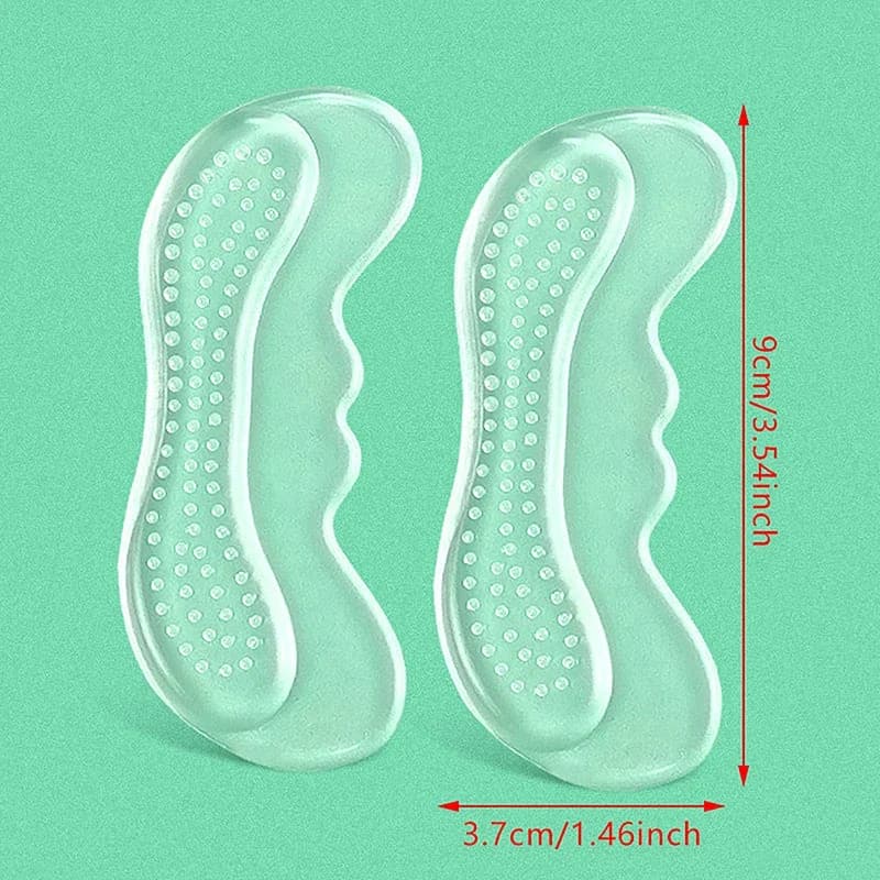 10 أزواج من ملصقات الكعب المصنوعة من جل السيليكون غير المرئية لتخفيف الآلام، واقيات الكعب اللاصقة للعناية بالقدم - 6