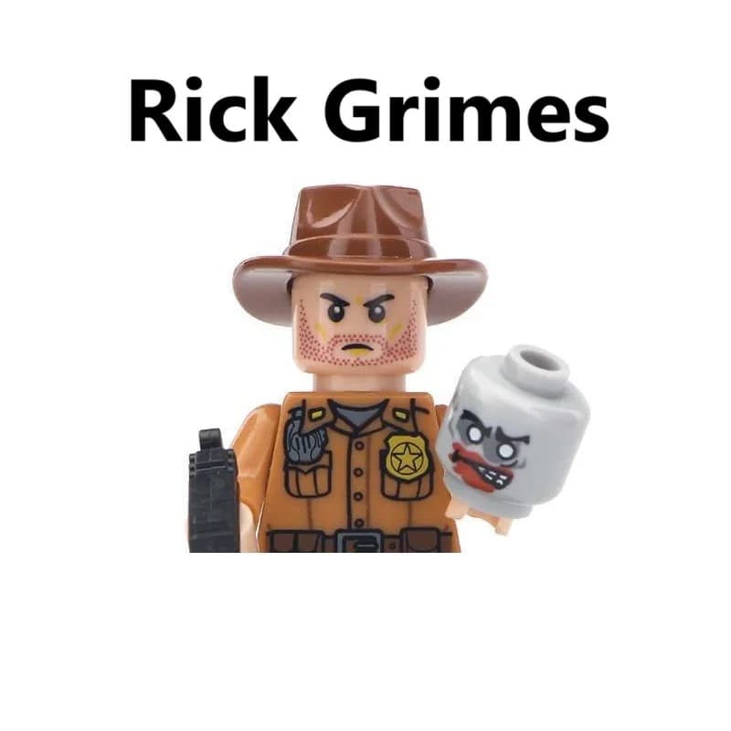 Daryl Dixon Rick Grimes Michonne Vampire Zombies The Walking Dead Building Blocks Mini Action Figure Toys - 2