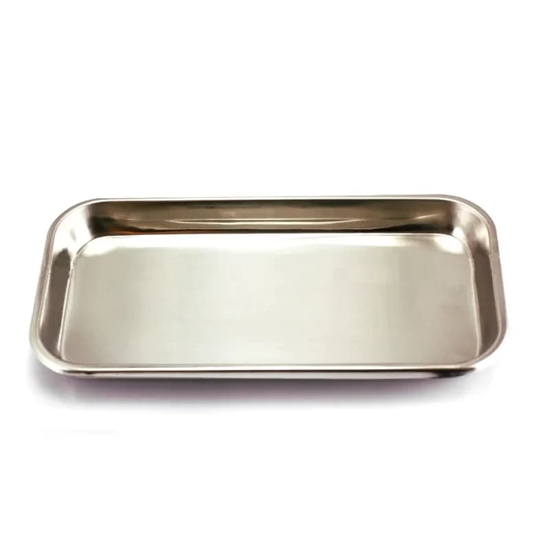 1/2pcs Kitchen Tray Stainless Steel Square Storage Tray Dental Medical Tool Nail Tattoo Dental Medical Device Supplies Tray Dish - 2